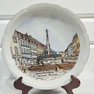 Villeroy & Boch Saarbrucken Germany Collector Plate St Johanner Brunnen 7.75in